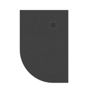 Slate Right Hand Offset Quadrant Shower Tray Anthracite 1200x800mm