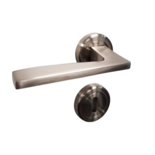 Sonnato Genoa Lockset With 3 Hinges Fire Rated Satin Chrome