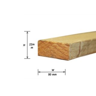 22mmx50mm (1x2) Whitewood Rough FSC®2