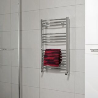 Curved Towel Warmer Chrome 500mm x 1200mm