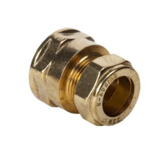 412 Brass Straight Coupler Fi X C1/2 X 10mm