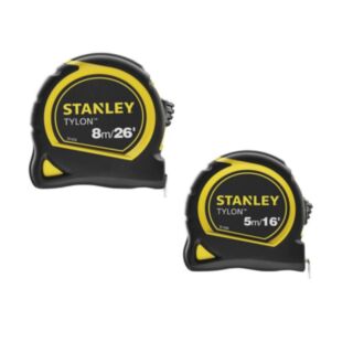 Stanley Tylon Tape Measure Twin Pack 5m & 8m