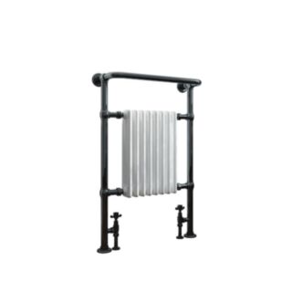 Cashel Traditional Heated Towel Rail Black Nickle