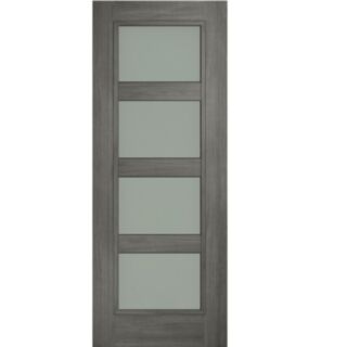Doras Daiken Shaker 4 Panel Grey Opal Laminate Glass All Sizes