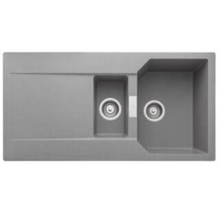 Mayon Granite 1.5 Bowl Inset Sink - Dove Grey
