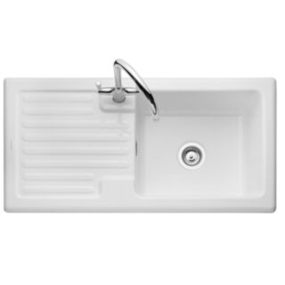 Rustic Fire Clay Ceramic Inset Sink 1 Bowl