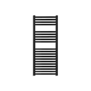 Vaporo Alta 22mm Straight Black Towel Rail 1200mm x 500mm