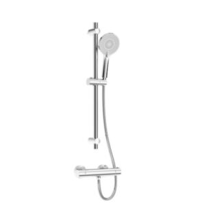 Alita Bar Valve Shower Kit Chrome